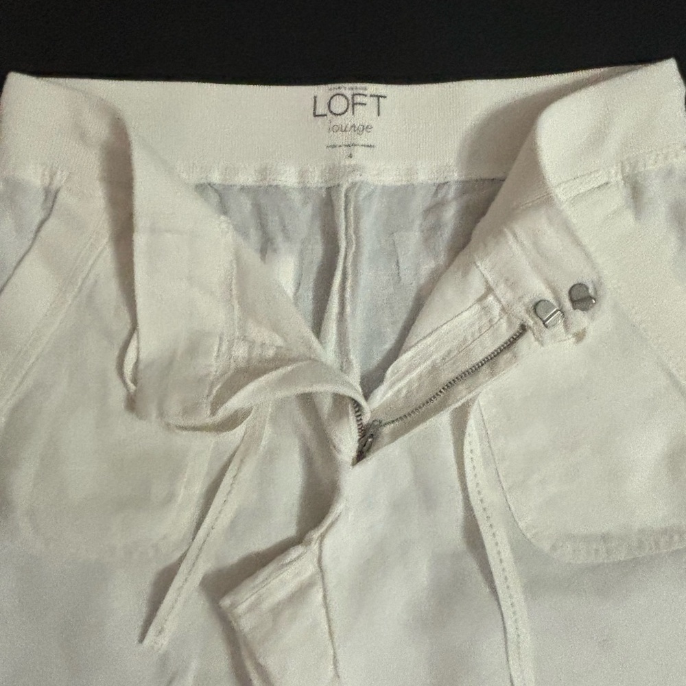 LOFT 100% linen  Louage pants size 4 - Picture 7 of 13
